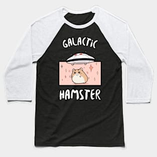 Galactic Hamster Abduction Baseball T-Shirt